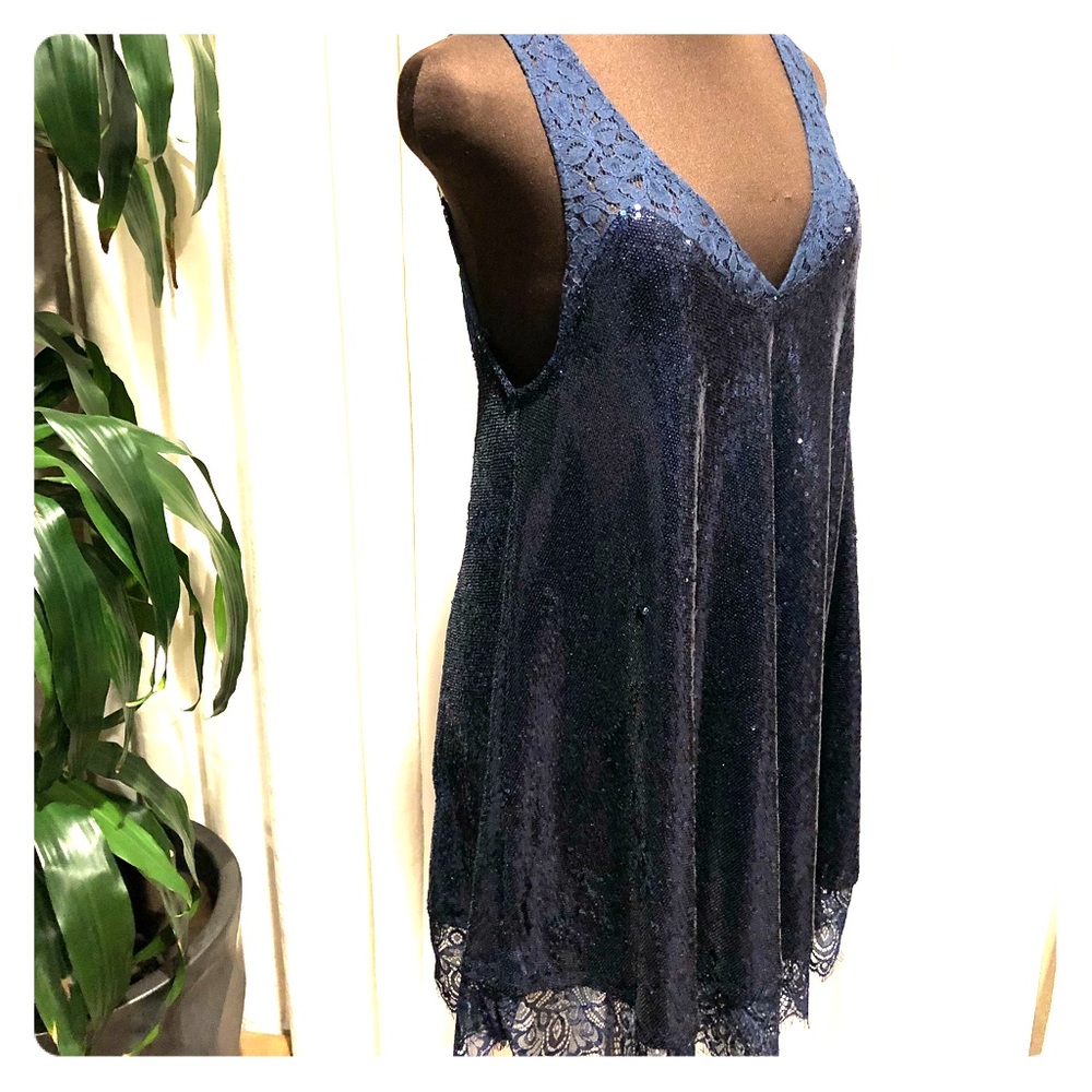NWT Free People Sequin Swing Dress